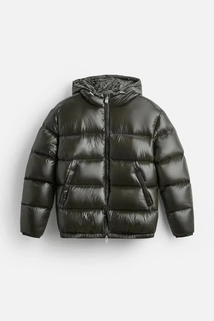 Men's Oversized Puffer Jacket with Hood