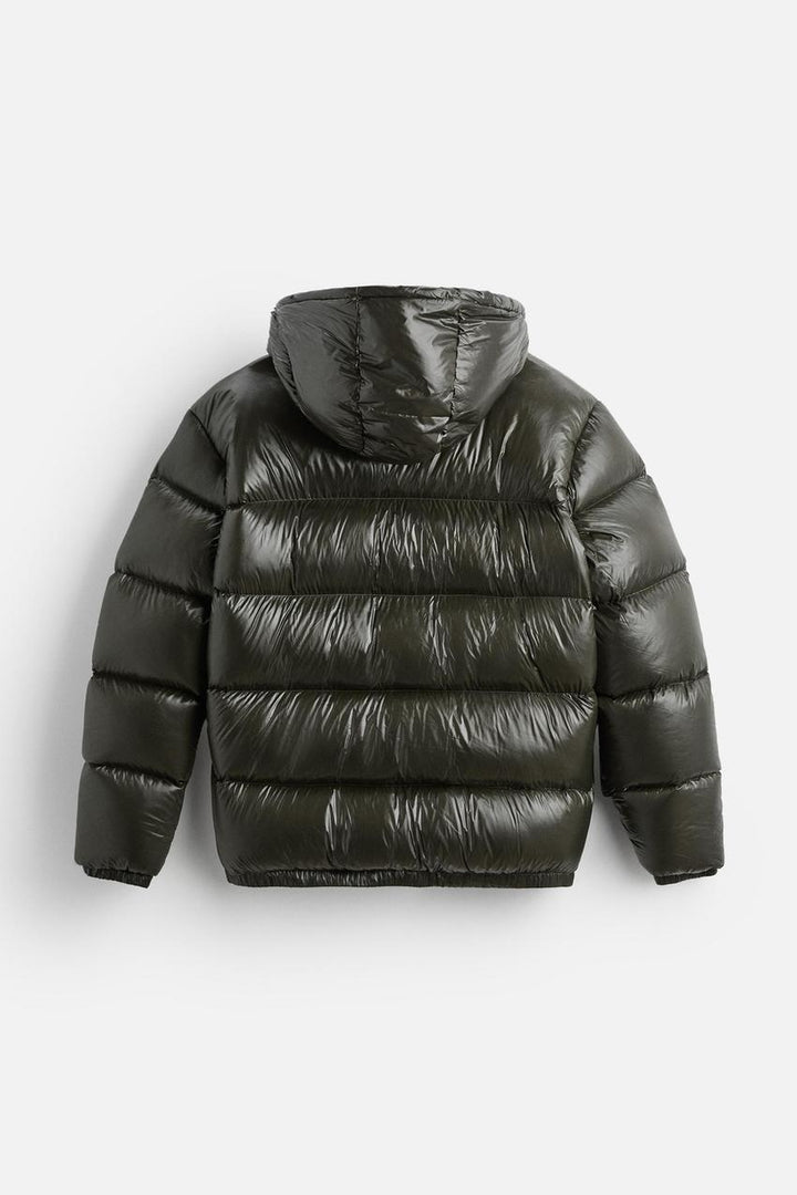 Men's Oversized Puffer Jacket with Hood