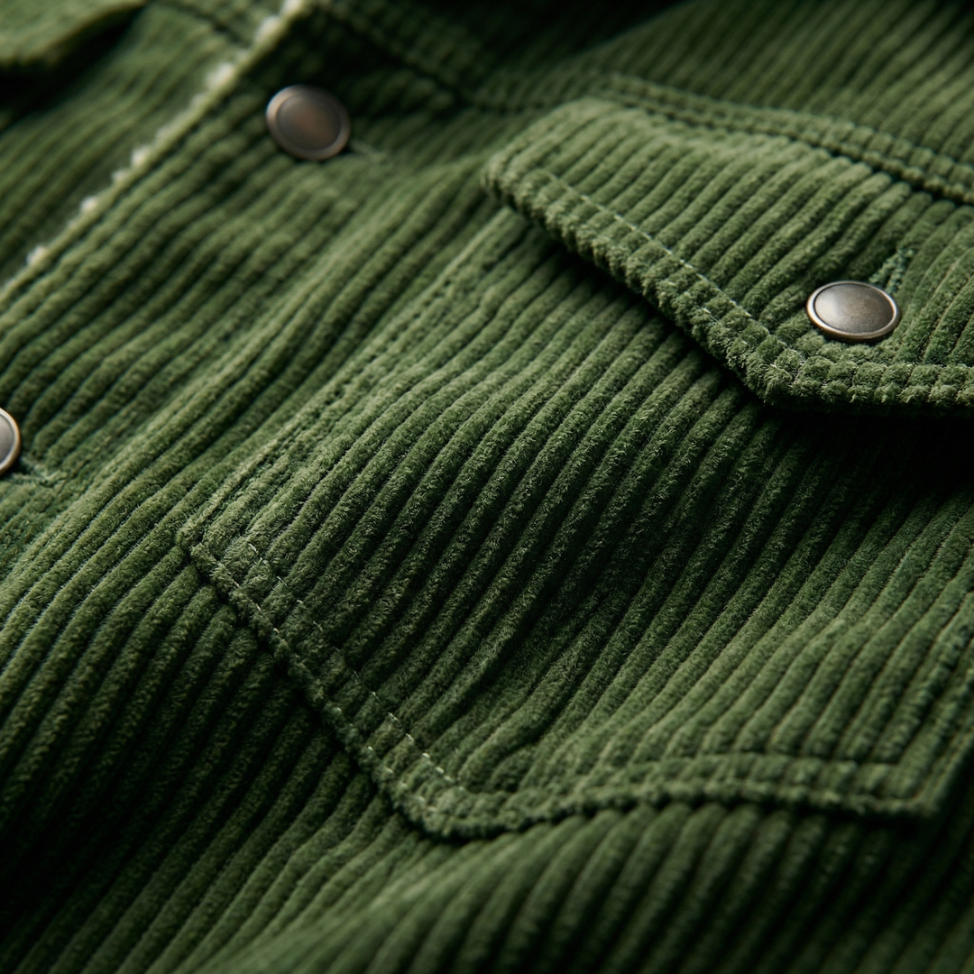 Men's Corduroy Trucker Jacket with Sherpa Collar