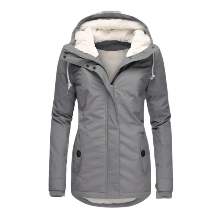 Women's Sherpa Lined Parka with Adjustable Hood