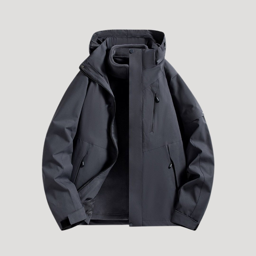 Landon | Hooded Waterproof Outdoor Jacket with Zip Pockets