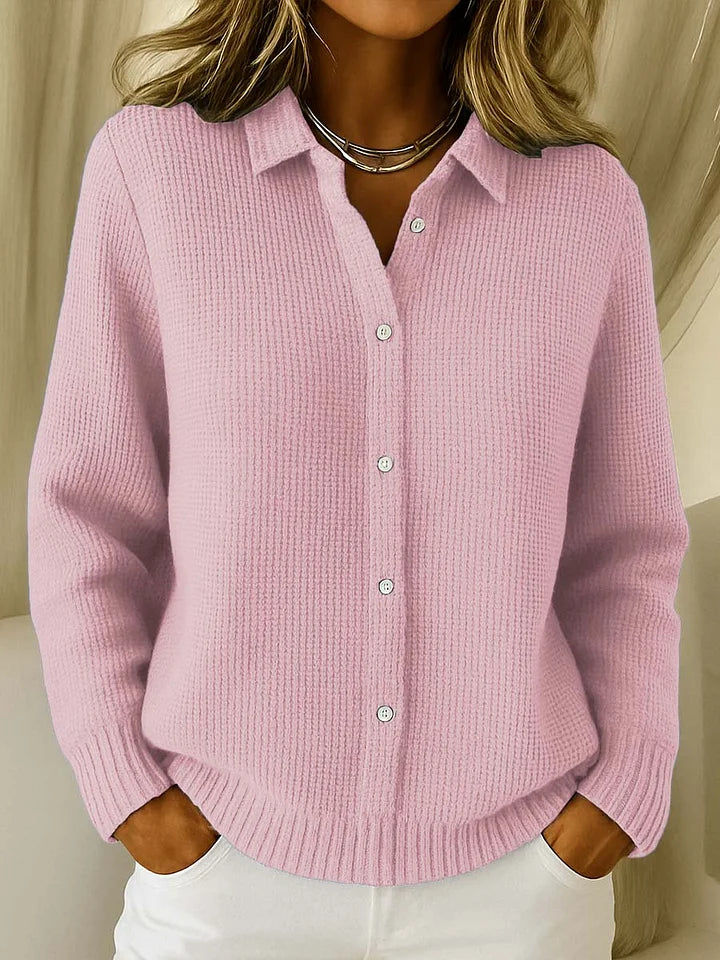 Women's Knit Button-Front Cardigan in a Relaxed Longline Fit