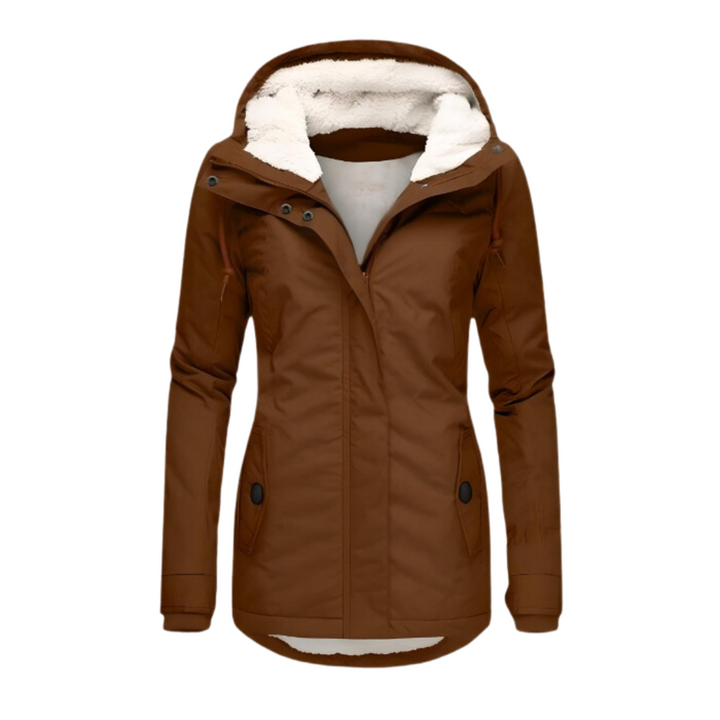 Women's Sherpa Lined Parka with Adjustable Hood