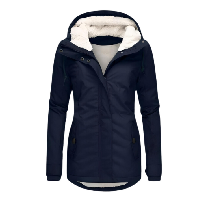 Women's Sherpa Lined Parka with Adjustable Hood