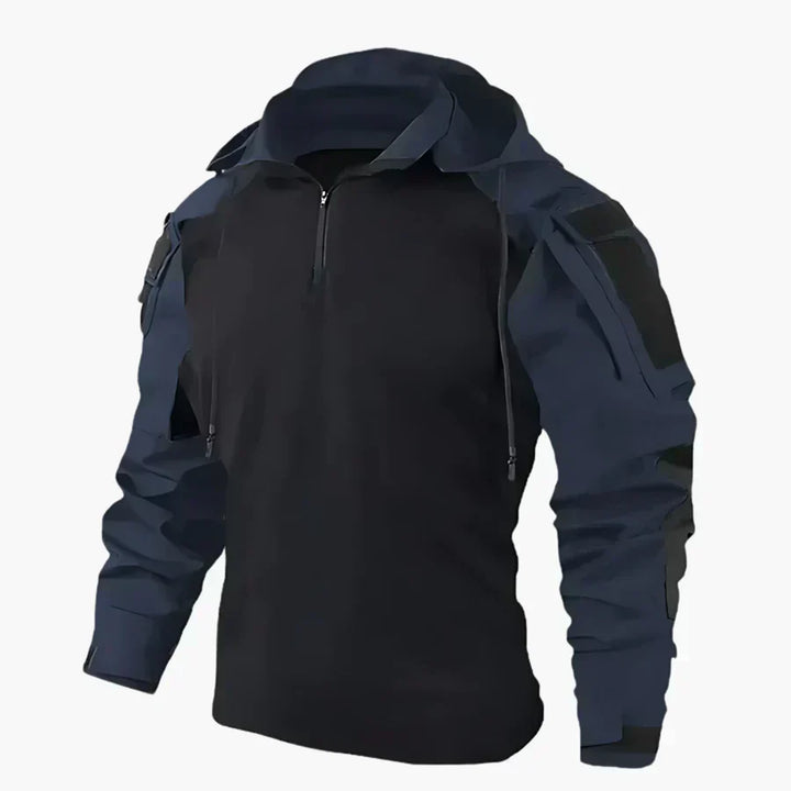 Men's Water-Repellent Tactical Jacket with Hood