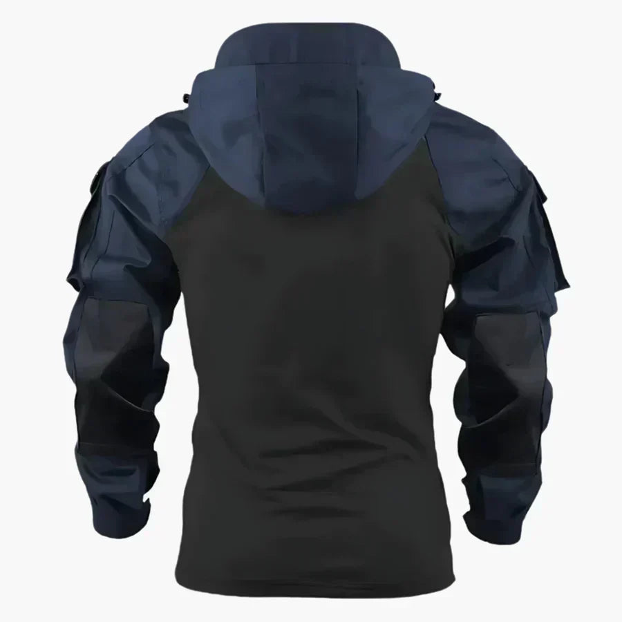 Men's Water-Repellent Tactical Jacket with Hood