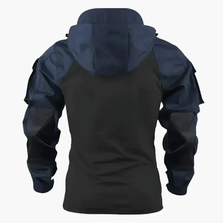 Men's Water-Repellent Tactical Jacket with Hood