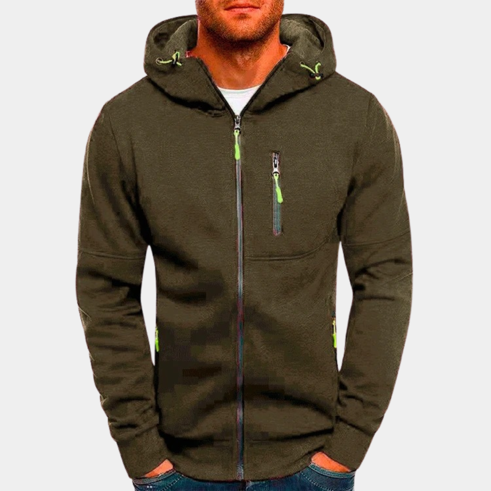 Men's Full Zip Hoodie in a Relaxed Fit