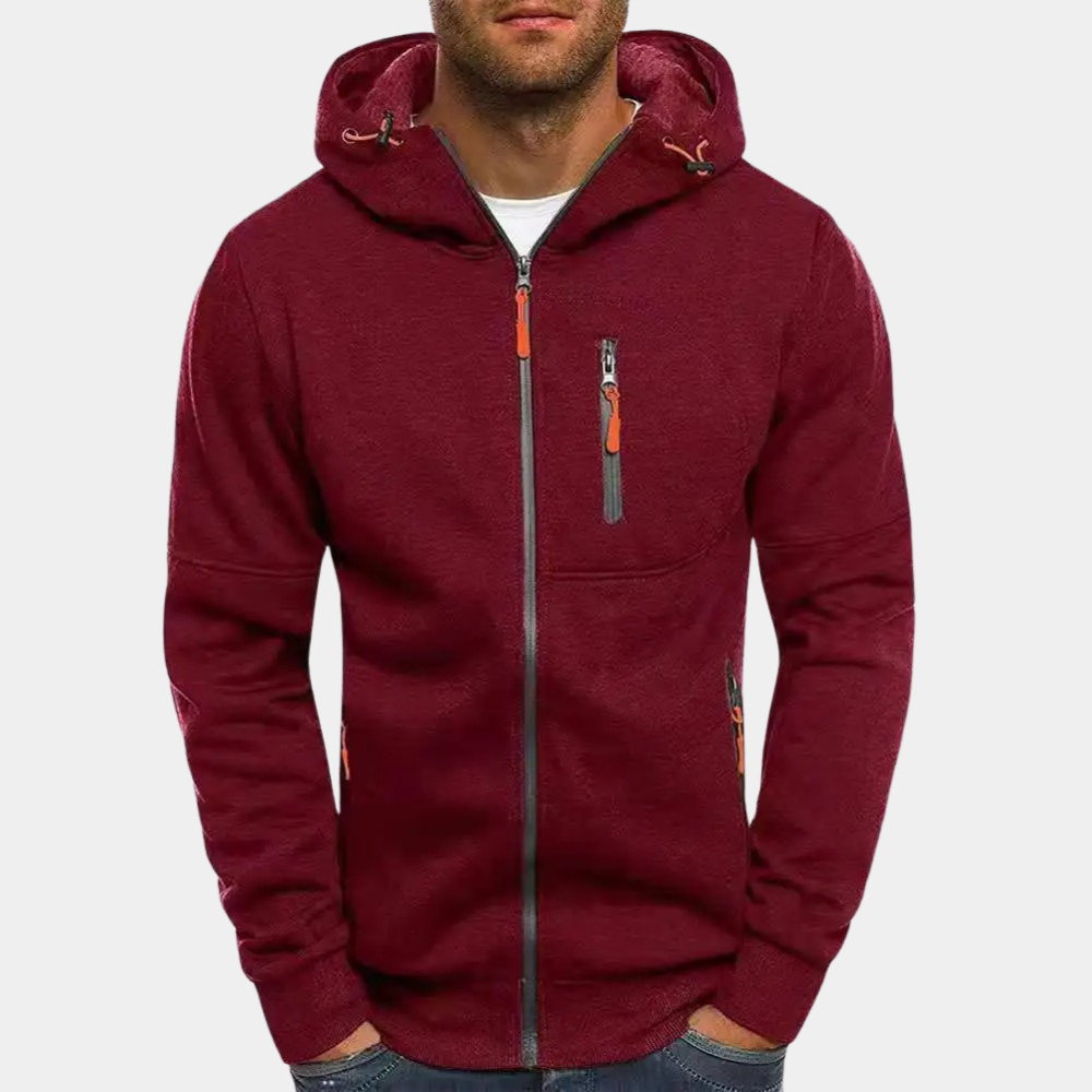Men's Full Zip Hoodie in a Relaxed Fit