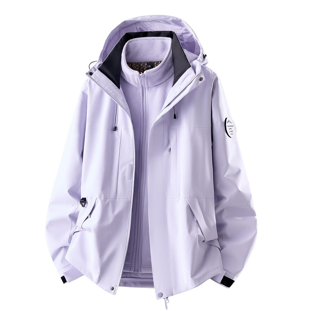 Women's 3-in-1 Waterproof Jacket with Removable Fleece Liner