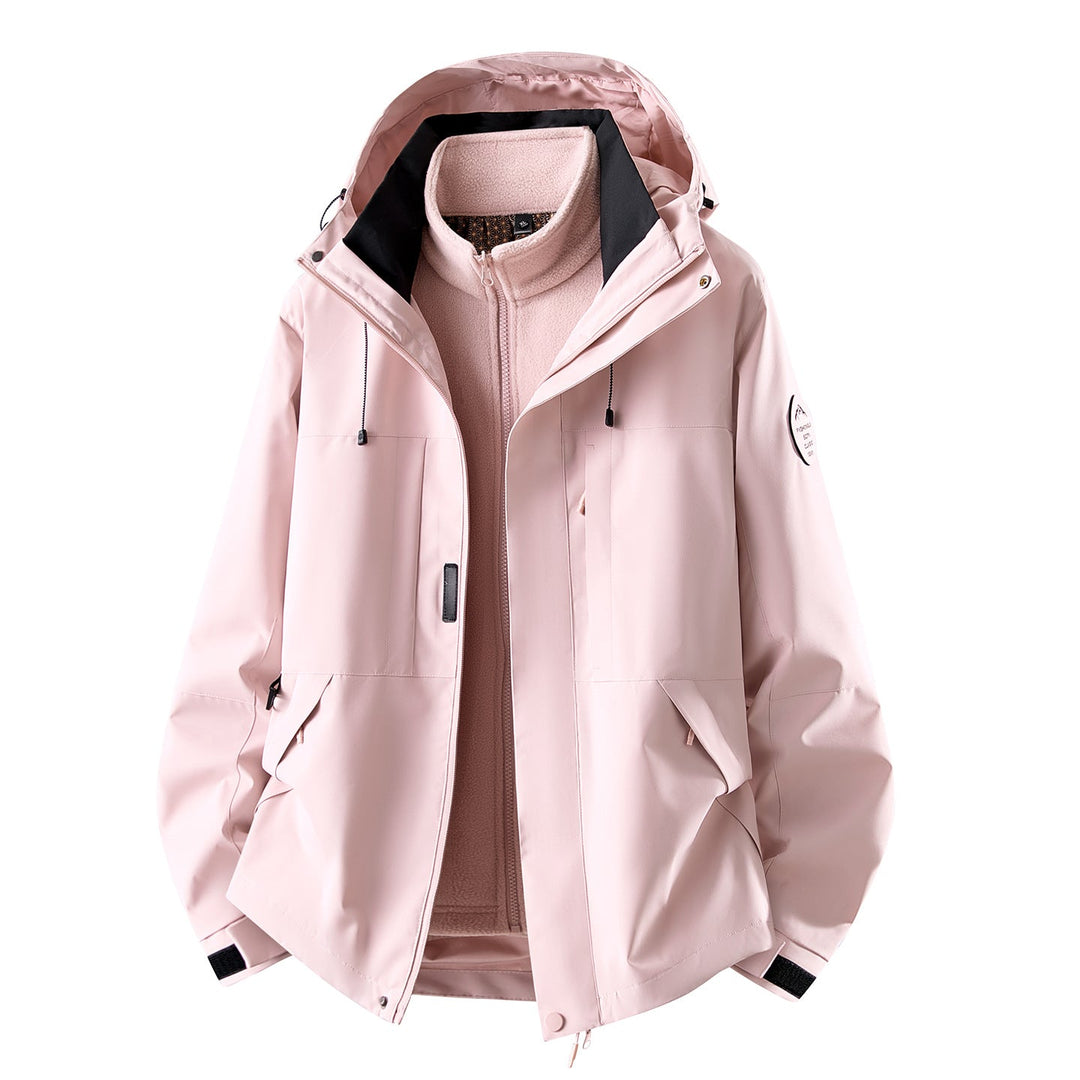 Women's 3-in-1 Waterproof Jacket with Removable Fleece Liner