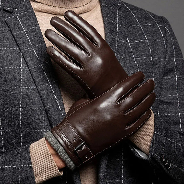 Men's Touchscreen Gloves with Adjustable Strap
