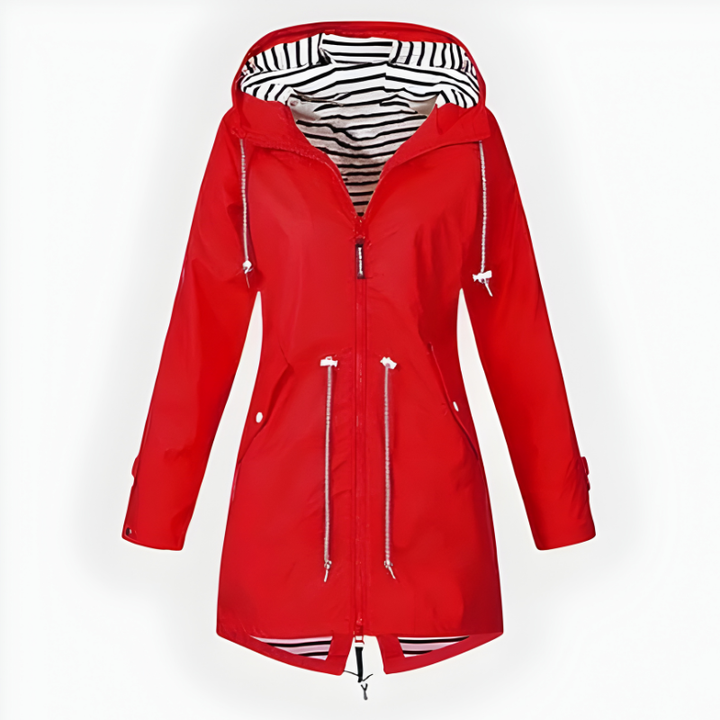 Women's Waterproof Rain Jacket with Adjustable Hood