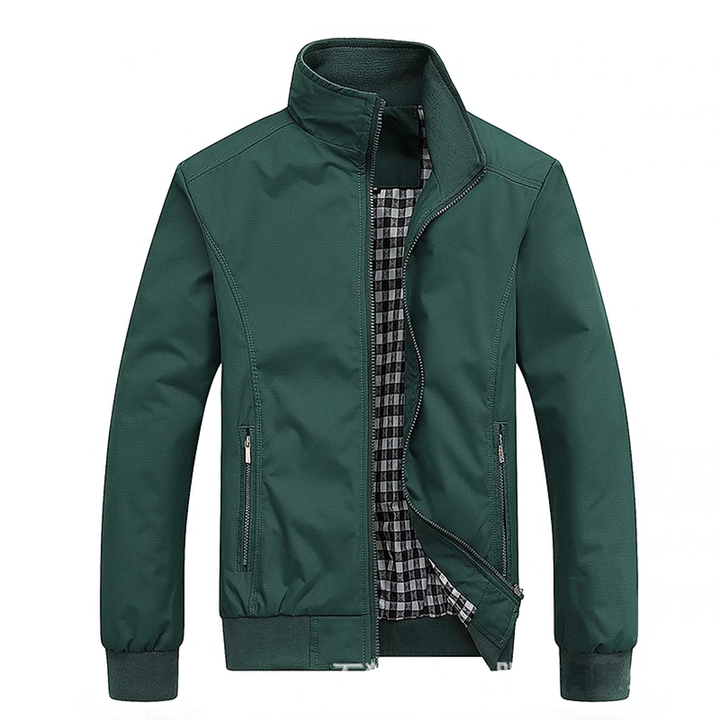 Men's Lightweight Jacket with Front Zip Closure