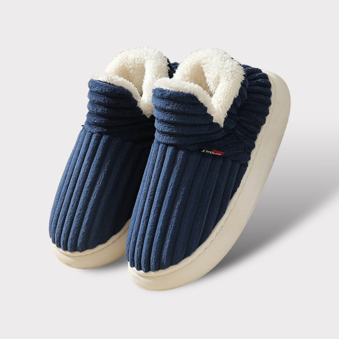 Fleece-Lined Slipper Boots with Non-Slip Sole