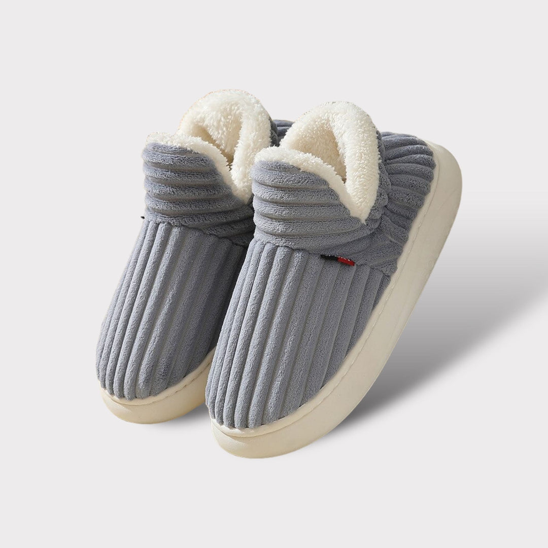 Fleece-Lined Slipper Boots with Non-Slip Sole