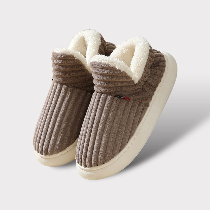 Fleece-Lined Slipper Boots with Non-Slip Sole
