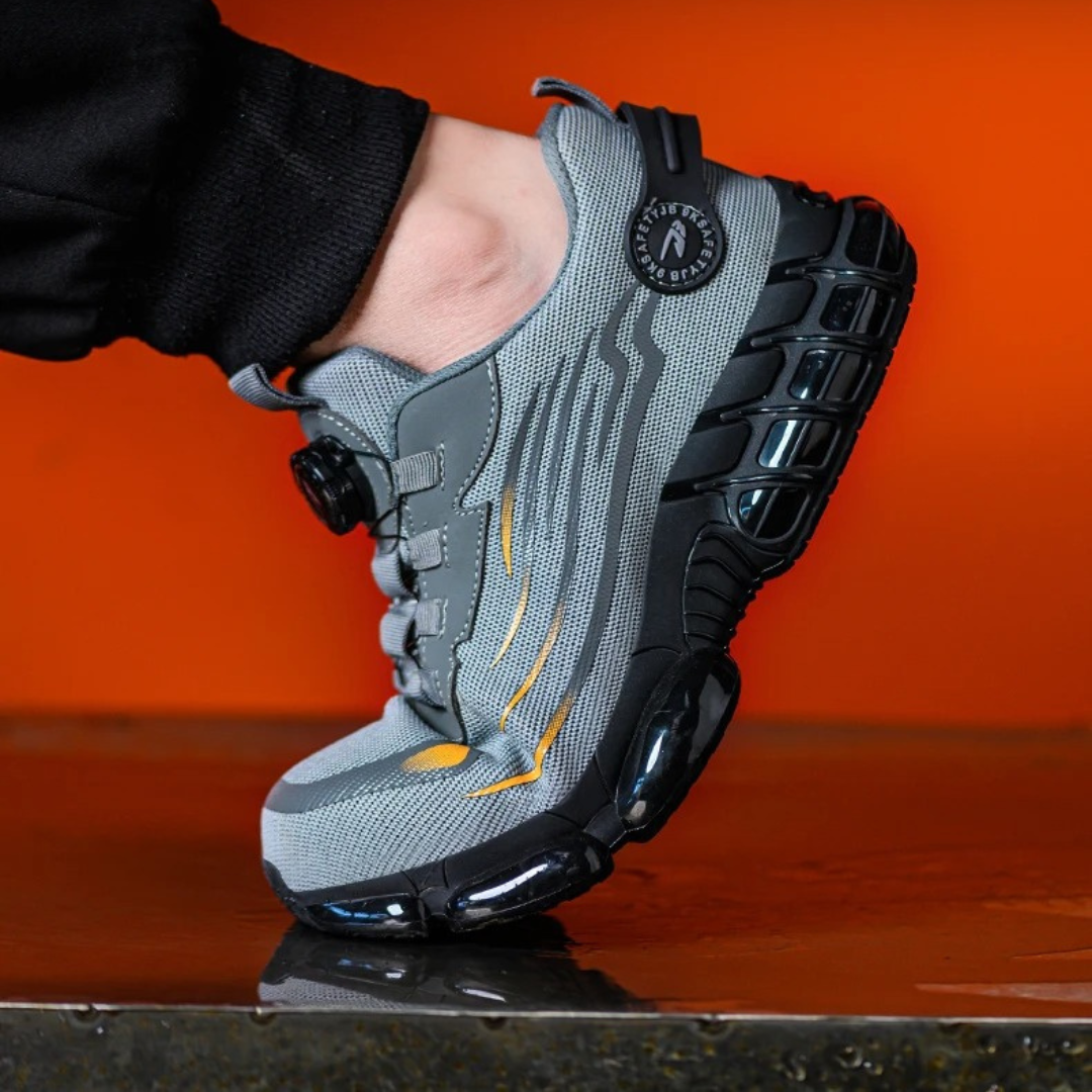 Steel Toe Cap Safety Shoes with Quick-Fastening System