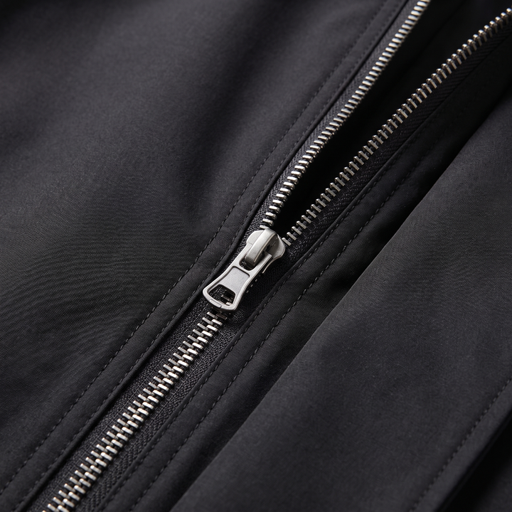 Men's Waterproof Hooded Jacket with Adjustable Cuffs