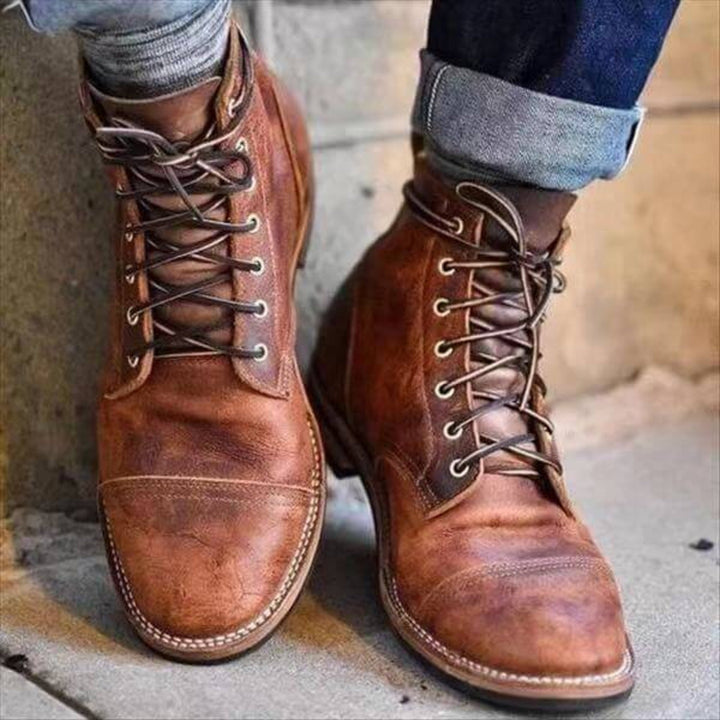 Men's Insulated Lace-Up Boots with Padded Insole