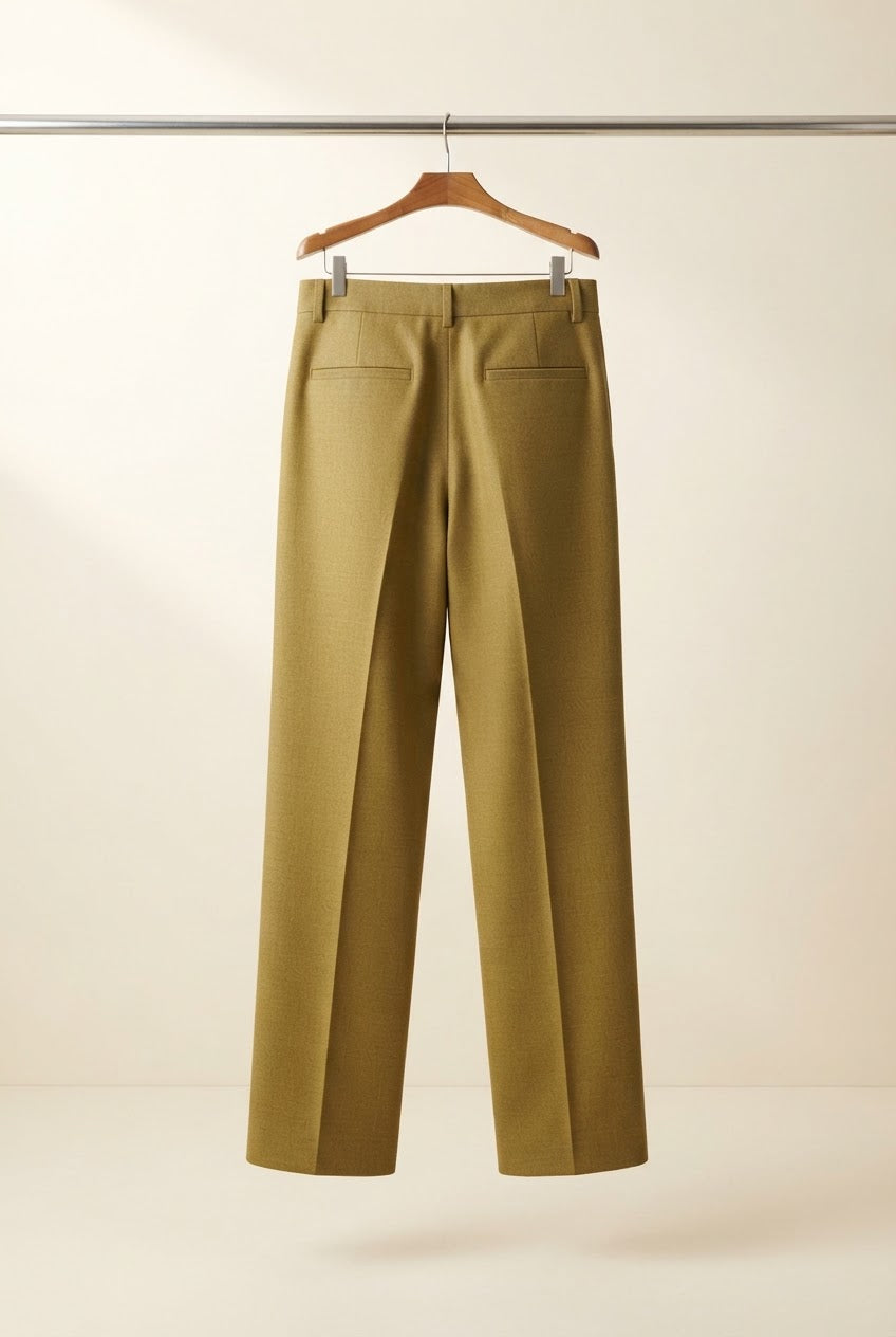 Men's Wide Leg Drawstring Trousers with Tapered Ankle