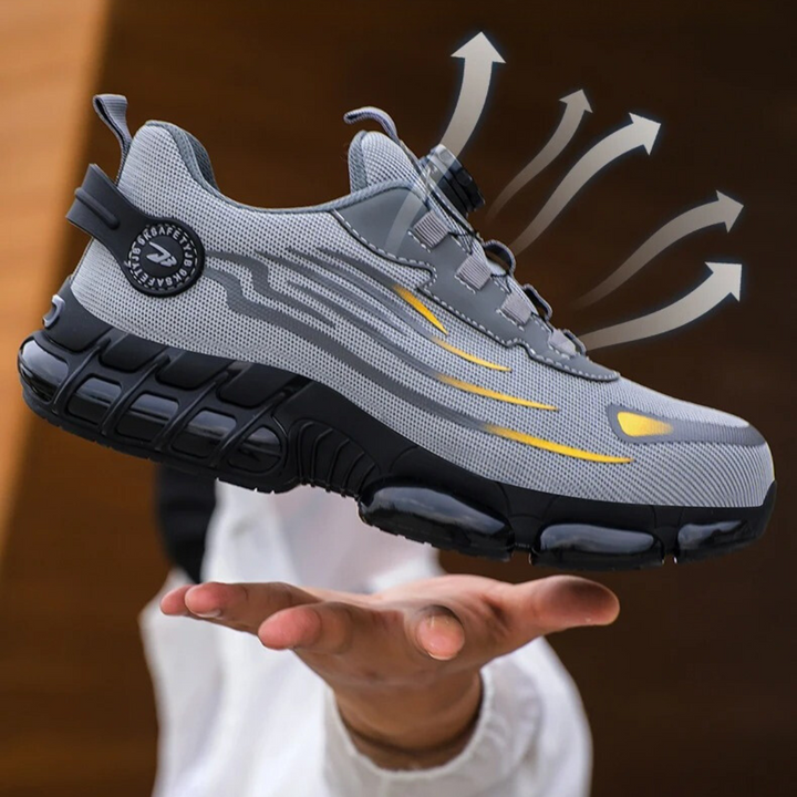Steel Toe Cap Safety Shoes with Quick-Fastening System