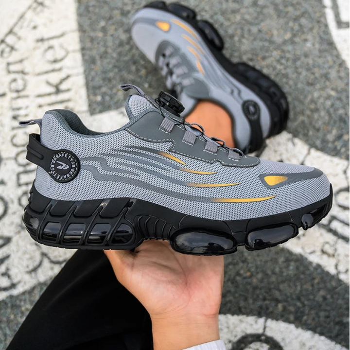 Steel Toe Cap Safety Shoes with Quick-Fastening System