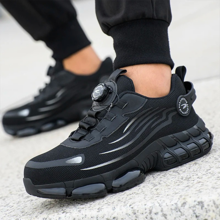 Steel Toe Cap Safety Shoes with Quick-Fastening System