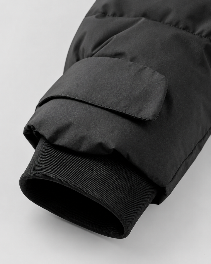 Women's Belted Puffer Jacket with Detachable Hood